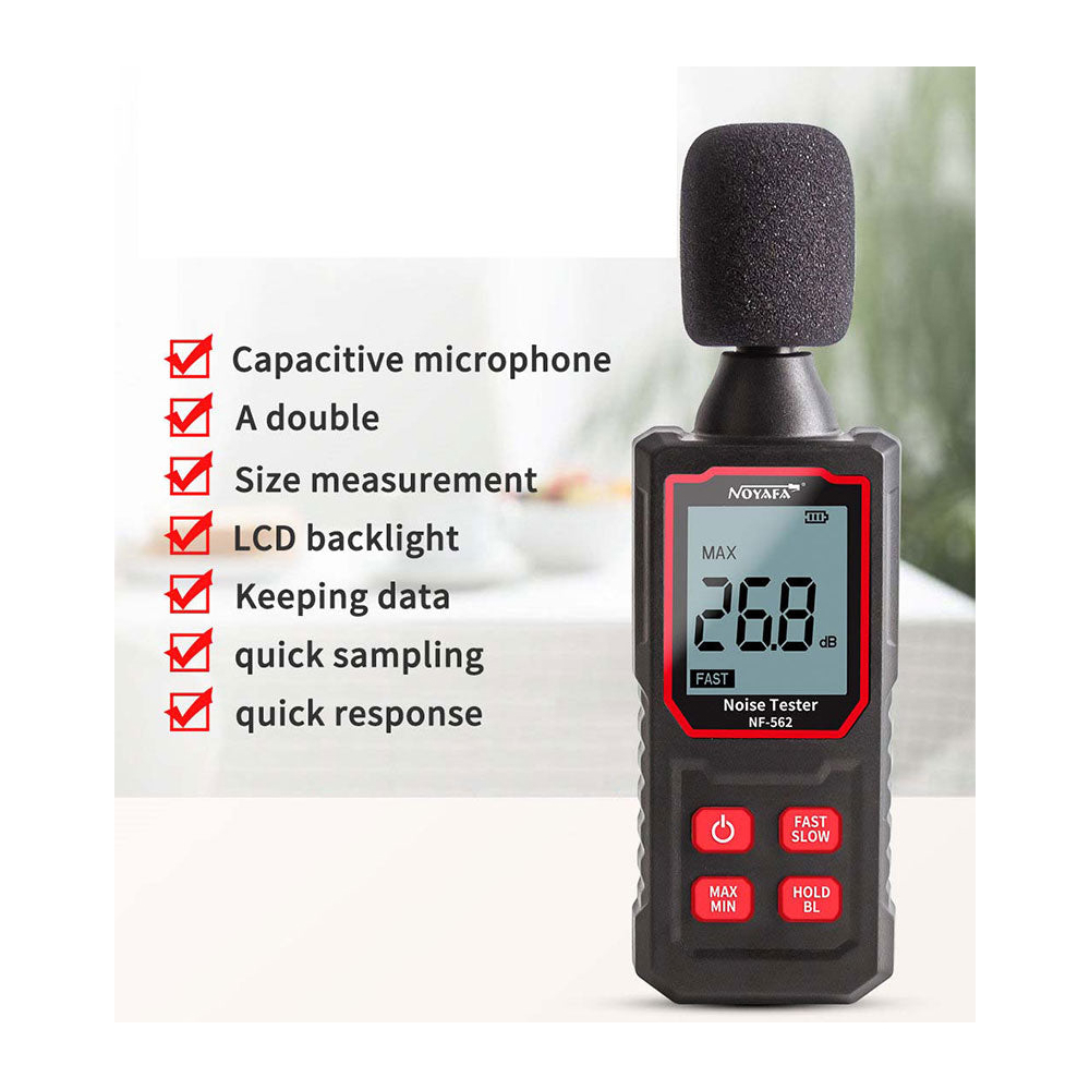 ხმაურმზომი Noyafa NF-562, Digital Sound Level Meter, Black