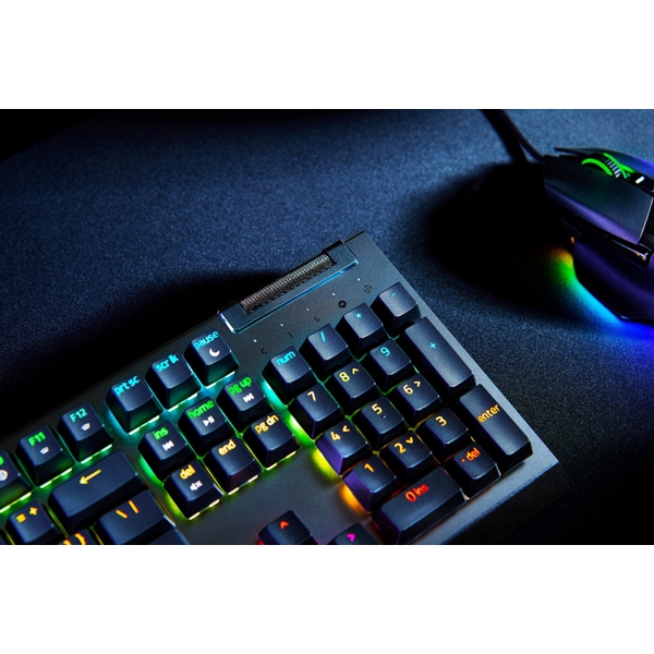 კლავიატურა Razer RZ03-04701800-R3M1 BlackWidow V4 X, Wired, USB, RGB, Mechanical Gaming Keyboard, Black