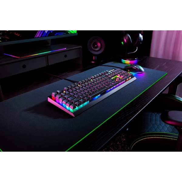 კლავიატურა Razer RZ03-04701800-R3M1 BlackWidow V4 X, Wired, USB, RGB, Mechanical Gaming Keyboard, Black