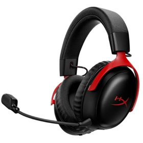 ყურსასმენი HyperX A59Z0AA Cloud III S, Gaming Headset, Wireless, Bluetooth, 2.4 GHz, Black/Red