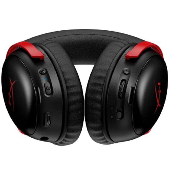 ყურსასმენი HyperX A59Z0AA Cloud III S, Gaming Headset, Wireless, Bluetooth, 2.4 GHz, Black/Red