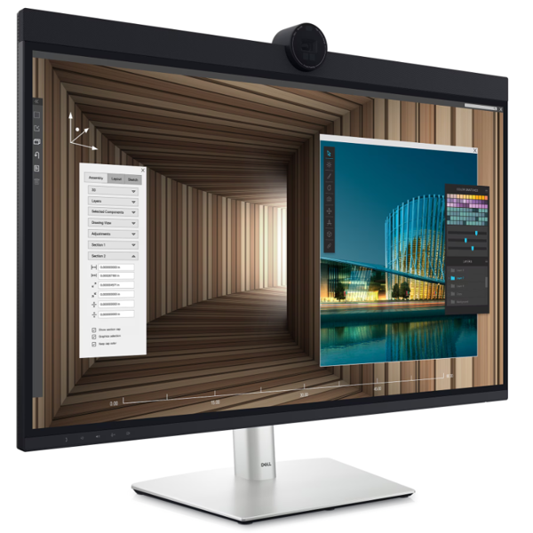 მონიტორი Dell 210-BHNX UltraSharp 32 U3224KBA, 31.5", Monitor, 6K, IPS, HDMI, Mini DisplayPort, USB, USB-C, RJ-45, Silver