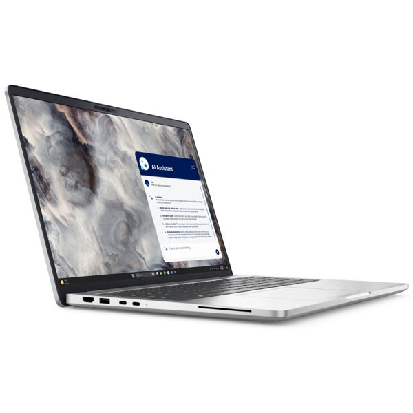 ნოუთბუქი Dell Pro 16 Plus PB16250, 16", Ultra 5-235U, 16GB, 512GB SSD, Integrated, W11P, Silver