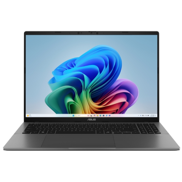 ნოუთბუქი Asus 90NB16C2-M003V0 Vivobook S 16 OLED, 16", Snapdragon X X1 26 100, 16GB, 512GB SSD, Integrated, W11H, Grey
