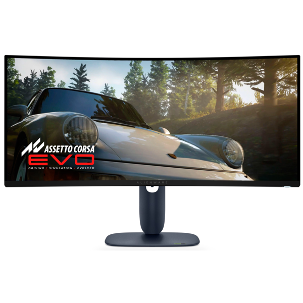 Curved Monitor Dell 210-BRTW 34 Alienware AW3425DW, 34.2", 4K WQHD, QD-OLED, DP, HDMI, USB, USB-C, Blue