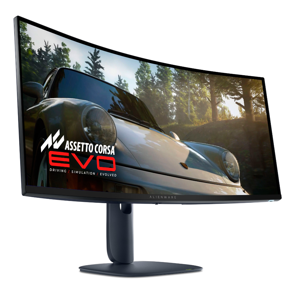 Curved Monitor Dell 210-BRTW 34 Alienware AW3425DW, 34.2", 4K WQHD, QD-OLED, DP, HDMI, USB, USB-C, Blue
