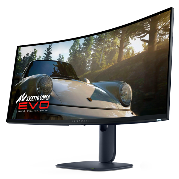 Curved Monitor Dell 210-BRTW 34 Alienware AW3425DW, 34.2", 4K WQHD, QD-OLED, DP, HDMI, USB, USB-C, Blue
