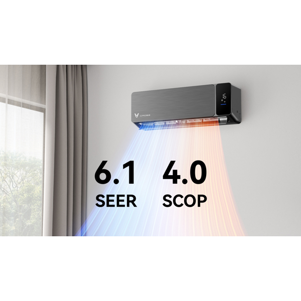 Air Conditioner Viomi KFR-52GW/EY2UM Cross Pro, 50m², inverter, Black