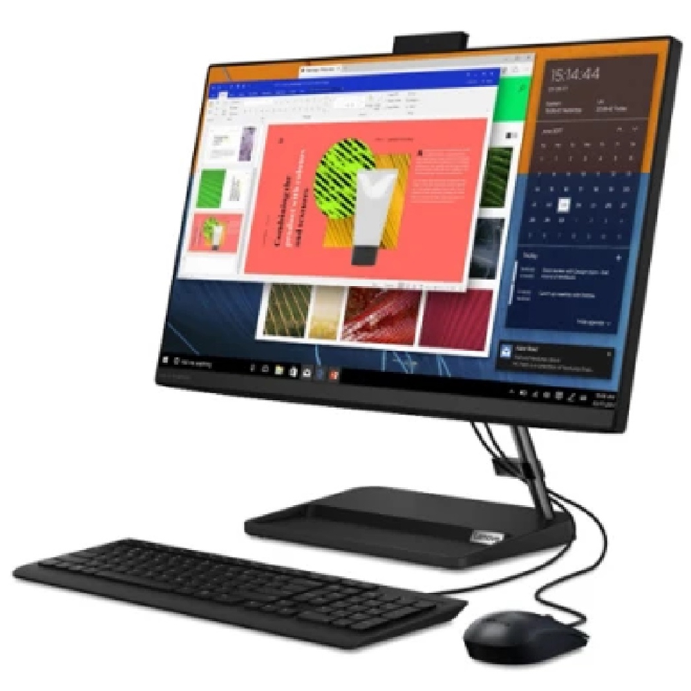 All In One Computer Lenovo F0G1011JRK IdeaCentre 3 24ALC6, 23.8", Ryzen 5-7430U, 16GB, 512GB SSD, Integrated, Black