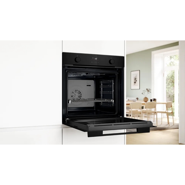 ჩასაშენებელი ელექტრო ღუმელი Bosch HUA736EA0T, 3400W, 76L, Built-In Electric Oven, Black