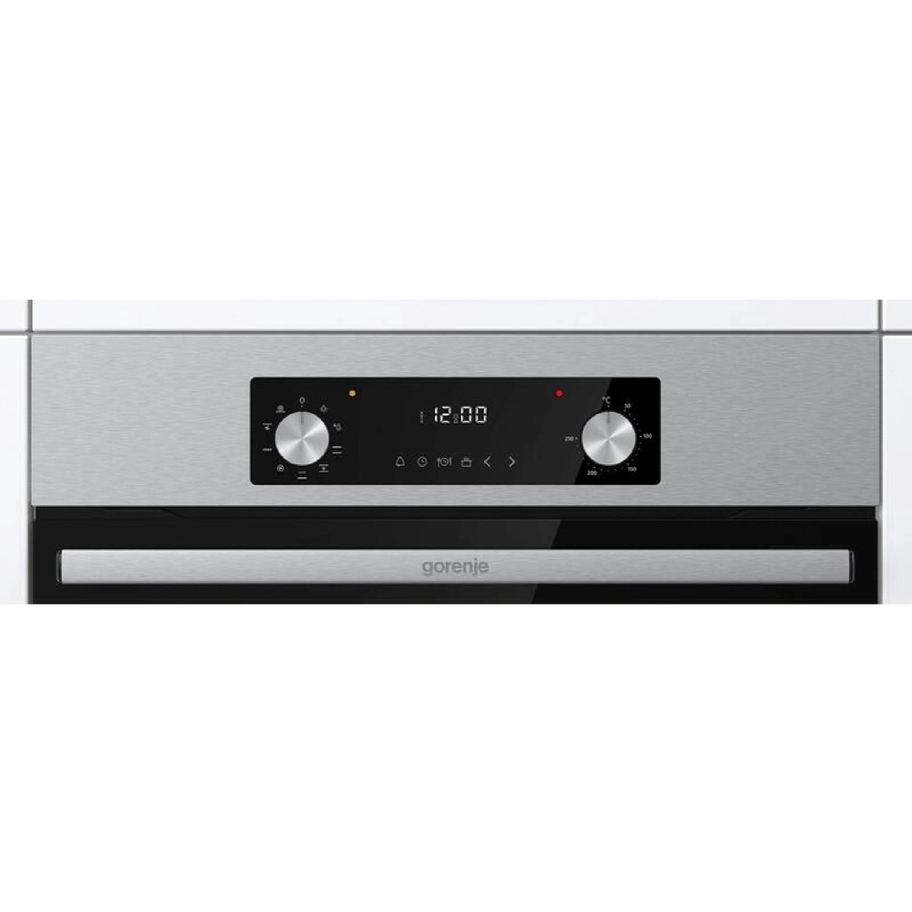 ჩასაშენებელი ელექტრო ღუმელი Gorenje BO6737E02NX, 2900W, 73L, Built-In Electric Oven, Black/Silver