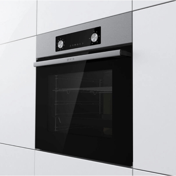 ჩასაშენებელი ელექტრო ღუმელი Gorenje BO6737E02NX, 2900W, 73L, Built-In Electric Oven, Black/Silver