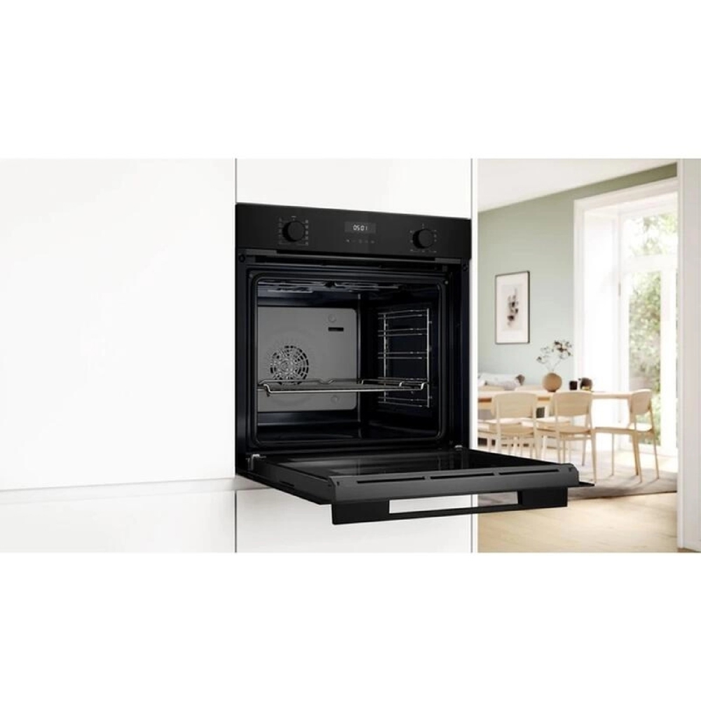 ჩასაშენებელი ელექტრო ღუმელი Bosch HJA737BA0, 3400W, 76L, Built-In Electric Oven, Black
