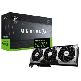 ვიდეო დაფა MSI 912-V531-445 VENTUS 3X OC, GeForce RTX5070 Ti, 16GB, 256bit, HDMI, DP, Silver