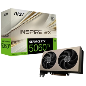ვიდეო დაფა MSI 912-V537-001 INSPIRE 2X OC, GeForce RTX5060, 8GB, 128bit, HDMI, DP, Silver
