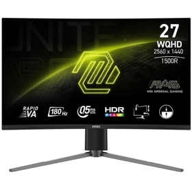 მონიტორი MSI 9S6-3CD94M-028 MAG 27CQ6PF, 27", Curved Monitor, WQHD, VA, HDMI, DP, Black