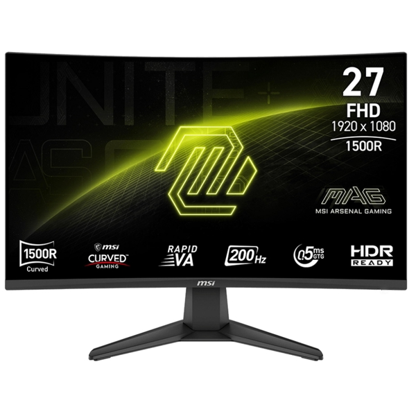 Curved Monitor MSI 9S6-3CE11M-032 MAG 276CF-E20, 27", FHD, VA, HDMI, DP, Black