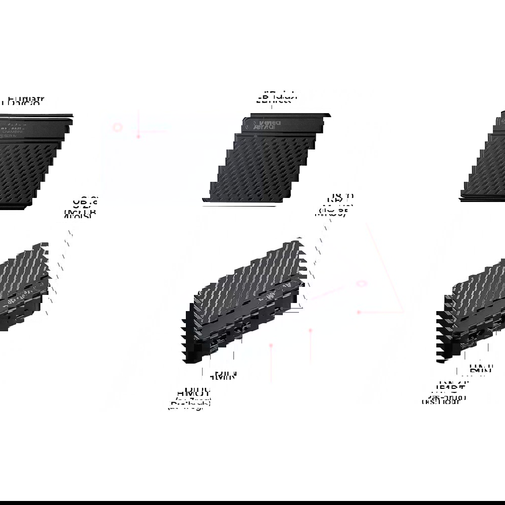 Capture Device AVerMedia 61GC3110A0AB GC311 MINI, USB, HDMI, Black