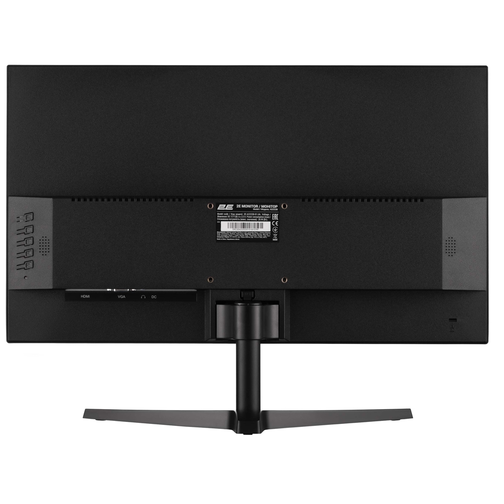 Monitor 2E 2E-A2222B-01.UA A2222B, 21.5", FHD, VA, D-Sub, HDMI, Black