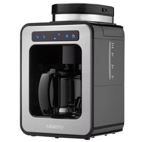 Coffee Machine Ardesto FCM-DG064, 600W, 0.5L, Black/Silver