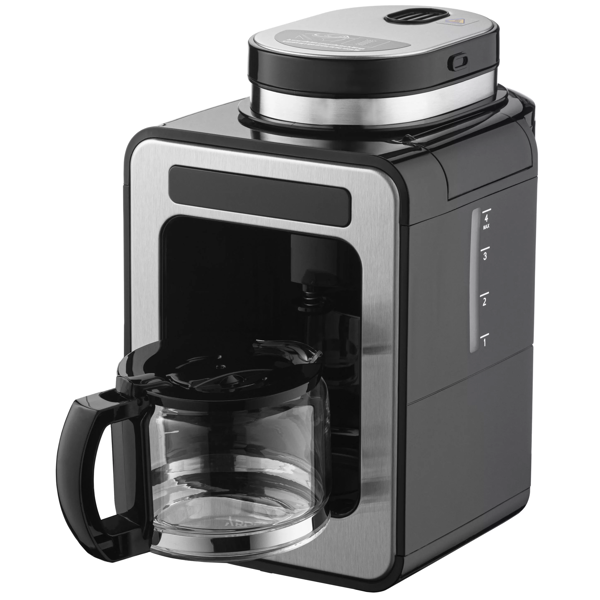 Coffee Machine Ardesto FCM-DG064, 600W, 0.5L, Black/Silver