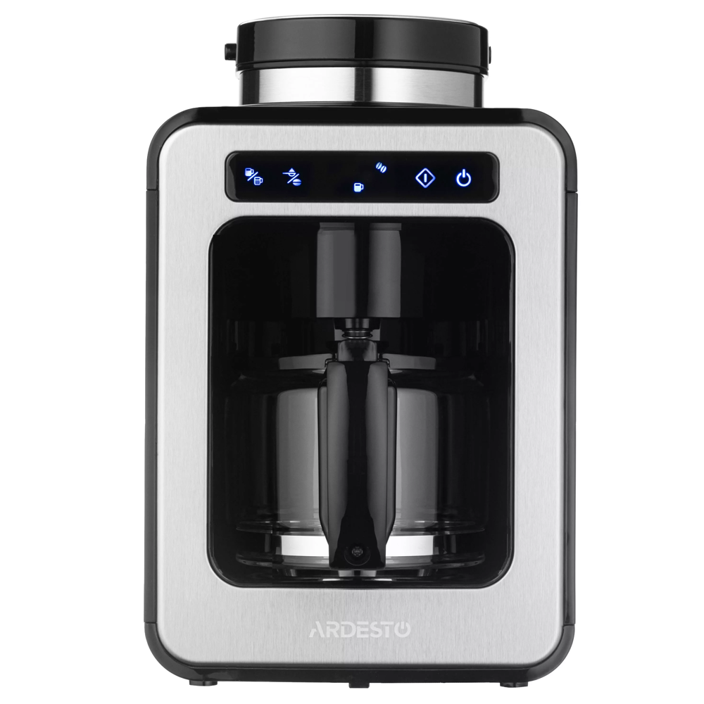 ყავის აპარატი Ardesto FCM-DG064, 600W, 0.5L, Coffee Machine, Black/Silver