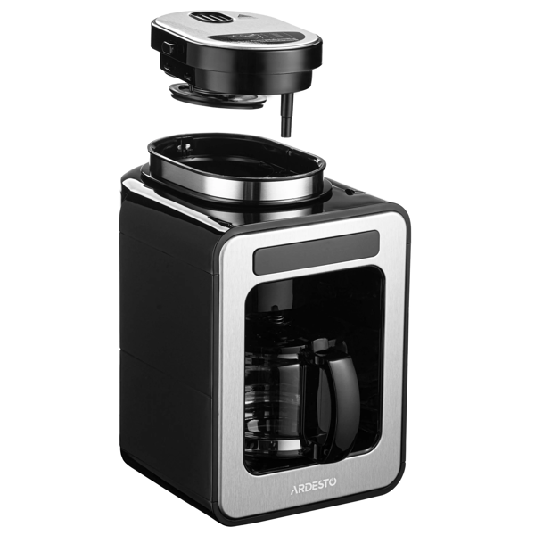 Coffee Machine Ardesto FCM-DG064, 600W, 0.5L, Black/Silver