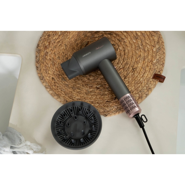 Hair Dryer Ardesto HD-R300PT, 1600W, Pink/Grey