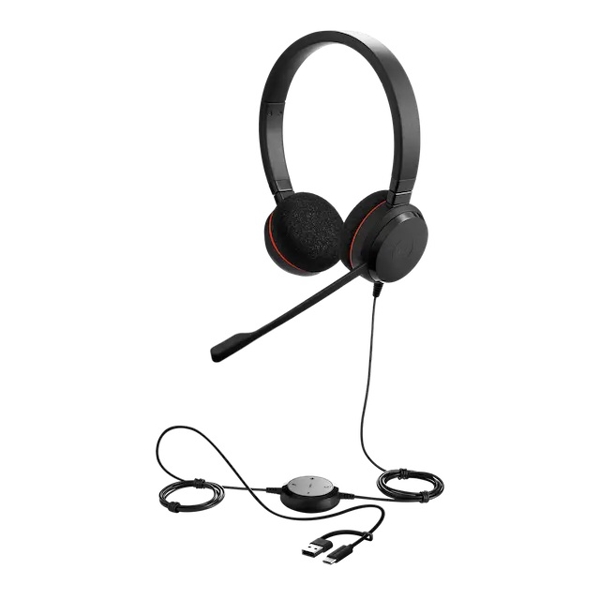 ყურსასმენი Jabra 4999-823-169 Jabra Evolve 20, Headset, Wired, USB and USB-C, Black