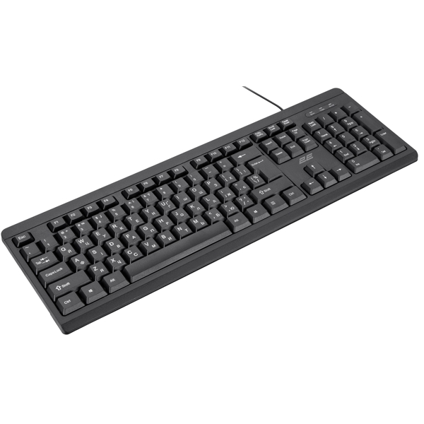 Keyboard 2E 2E-KS108UB_UA KS108, Wired, USB, Black