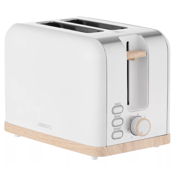Toaster Ardesto T-F420WWD, 800W, White