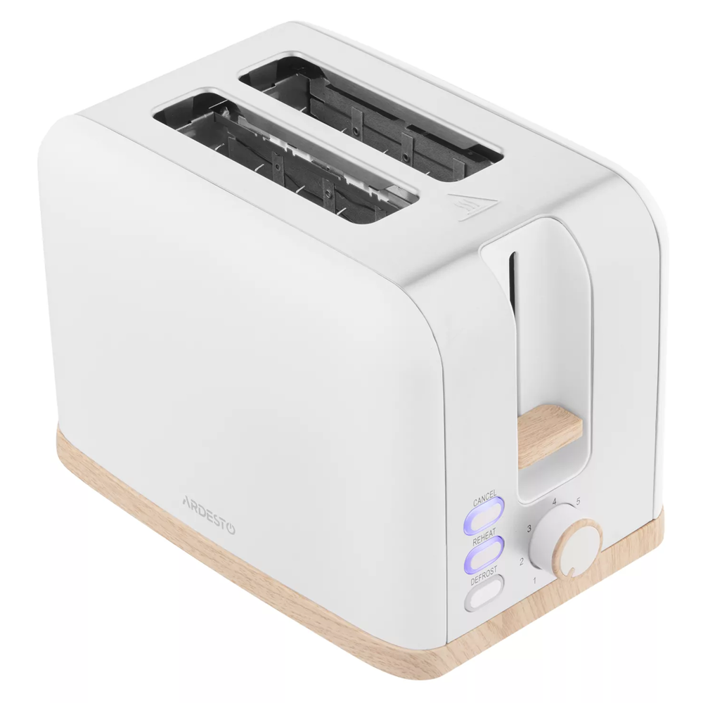 Toaster Ardesto T-F420WWD, 800W, White