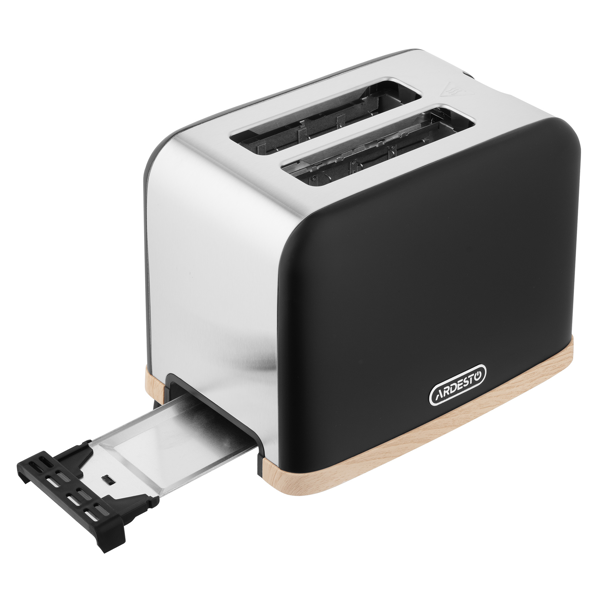 Toaster Ardesto T-F420BWD, 800W, Black