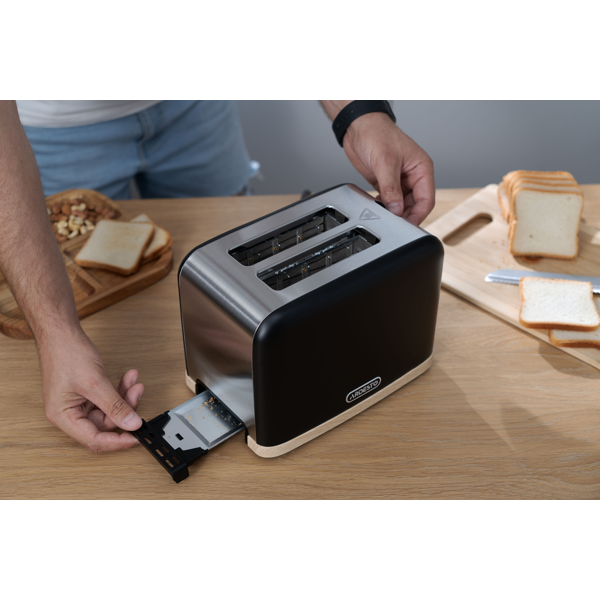 Toaster Ardesto T-F420BWD, 800W, Black
