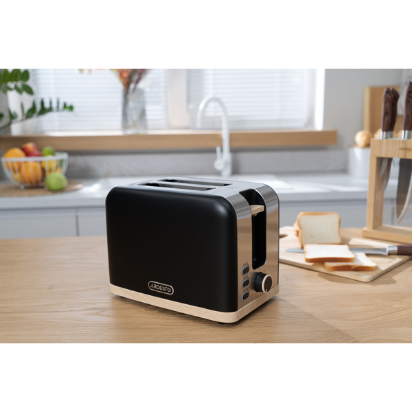 Toaster Ardesto T-F420BWD, 800W, Black