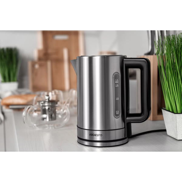 Electric Kettle Ardesto EKL-FD700SS Steel Collection, 2200W, 1.7L, Silver