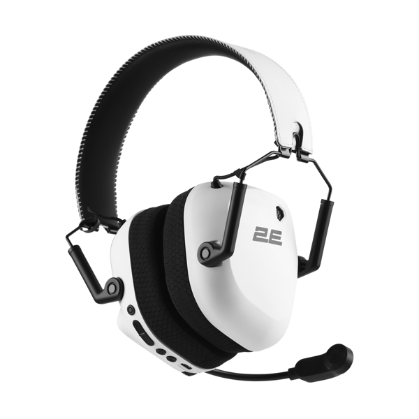 Gaming Headset 2E 2E-HG365WT-WL HG365, Wireless, USB, Bluetooth, white