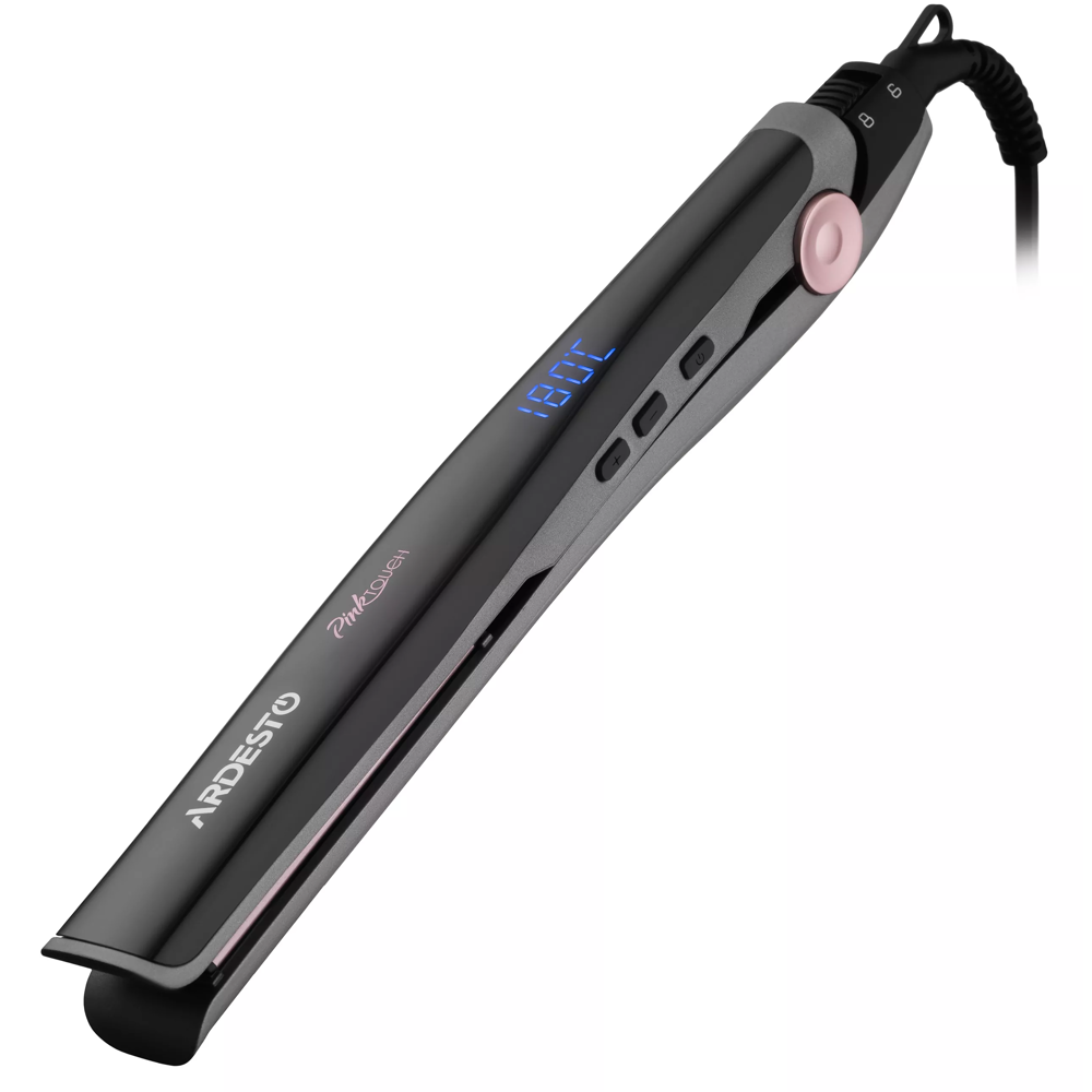 თმის უთო Ardesto HS-R350PT Pink Touch, 32W, Hair Straightener, Grey/Pink