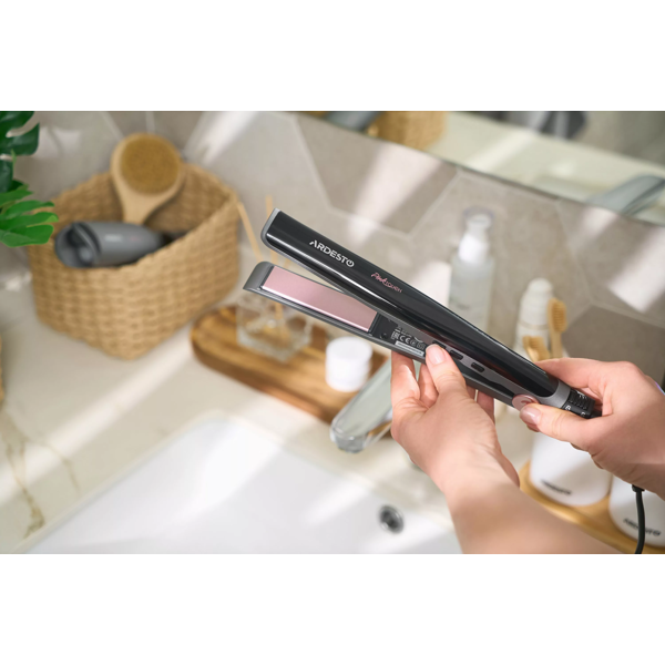 Hair Straightener Ardesto HS-R350PT Pink Touch, 32W, Grey/Pink