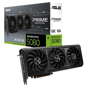ვიდეო დაფა ASUS 90YV0LX0-M0NA00 PRIME-RTX5080-O16G, GeForce RTX5080, 16GB,  256bit, HDMI, DP, Black
