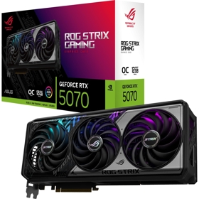 ვიდეო დაფა ASUS 90YV0M80-M0NA00 ROG-STRIX-RTX5070-O12G-GAMING, GeForce RTX5070, 12GB, 192bit, HDMI, DP, Black