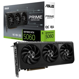ვიდეო დაფა Asus 90YV0N10-M0NA00 PRIME-RTX5060-O8G, GeForce RTX5060, 8GB, 128bit, HDMI, DP, Black