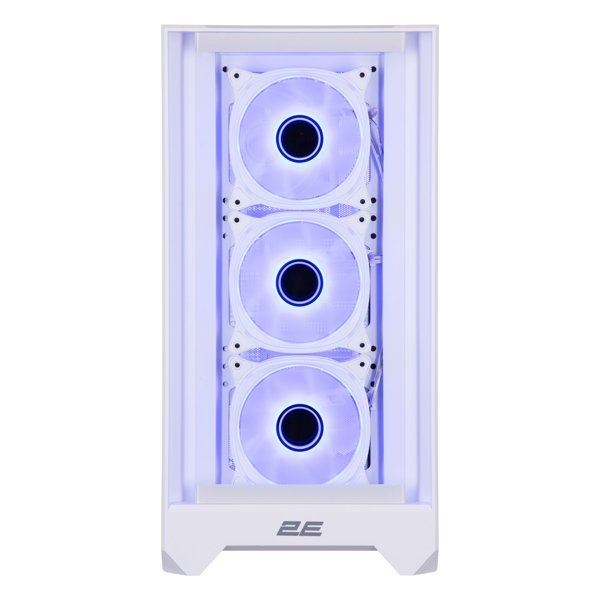 ქეისი 2E 2E-G2302W Dominator Pro, Computer Case, MidT, ATX, Mini-ITX, Micro-ATX, 2xUSB3.0, USBType-C, White