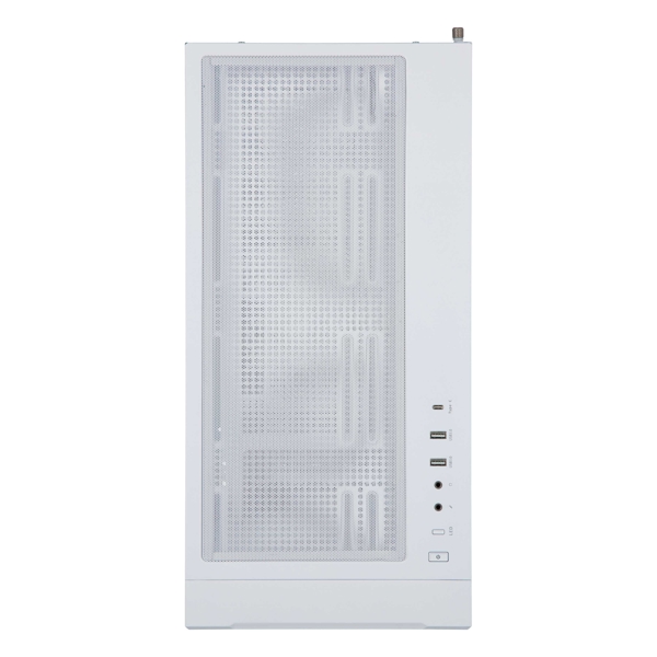 ქეისი 2E 2E-G2302W Dominator Pro, Computer Case, MidT, ATX, Mini-ITX, Micro-ATX, 2xUSB3.0, USBType-C, White