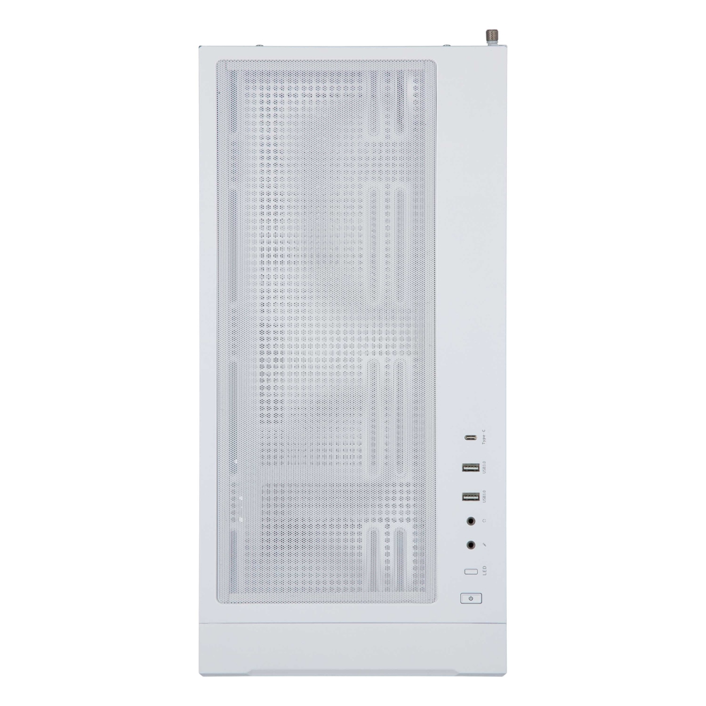 ქეისი 2E 2E-G2302W Dominator Pro, Computer Case, MidT, ATX, Mini-ITX, Micro-ATX, 2xUSB3.0, USBType-C, White