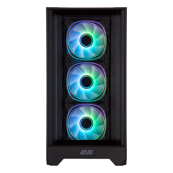 ქეისი 2E 2E-G2302B Dominator Pro, Computer Case, MidT, ATX, Mini-ITX, Micro-ATX, 2xUSB3.0, USBType-C, Black