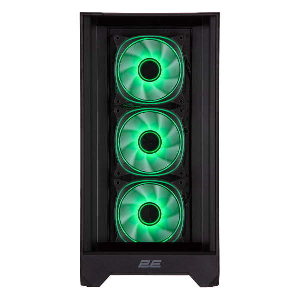 Computer Case 2E 2E-G2302B Dominator Pro, MidT, ATX, Mini-ITX, Micro-ATX, 2xUSB3.0, USBType-C, Black