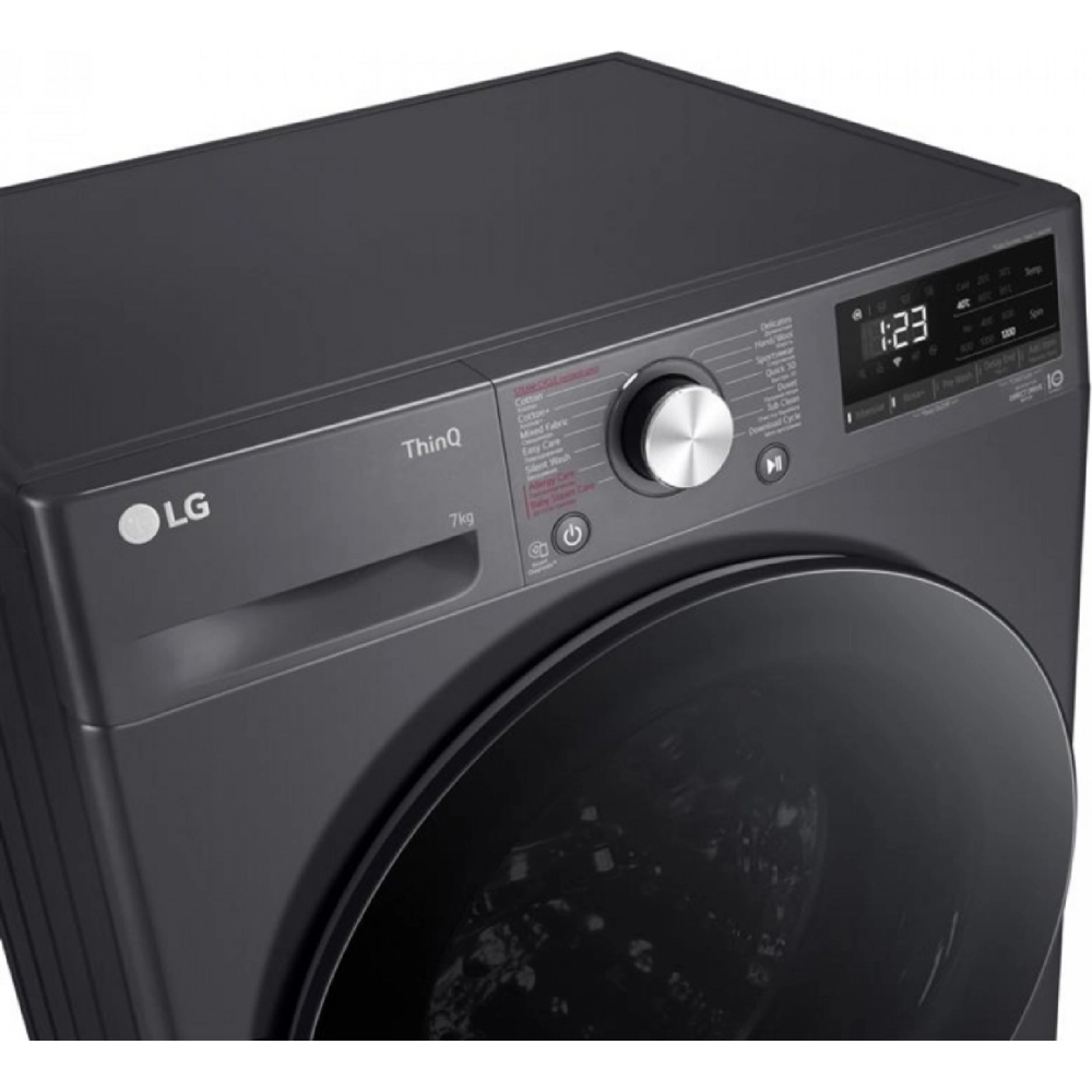სარეცხი მანქანა LG F2V5HYPYJE.AMBPMER, 7Kg, 1200Rpm, A, 76Db, Washing Machine, Grey