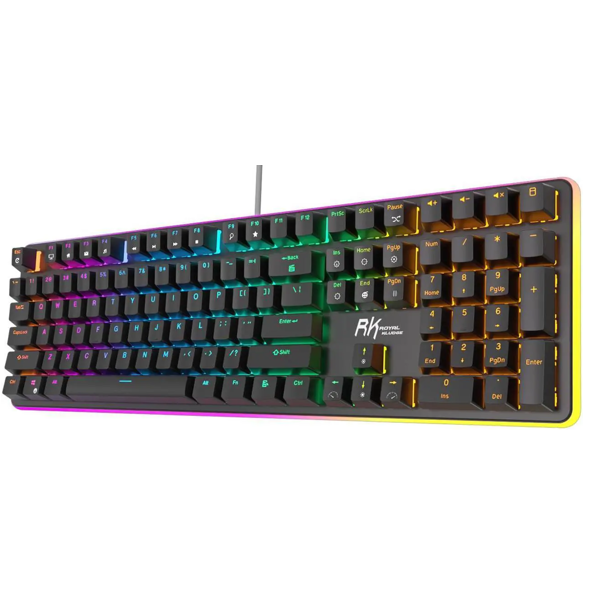 კლავიატურა Royal Kludge RK918 Mechanical Keyboard, Brown switch, Wired, USB, Black