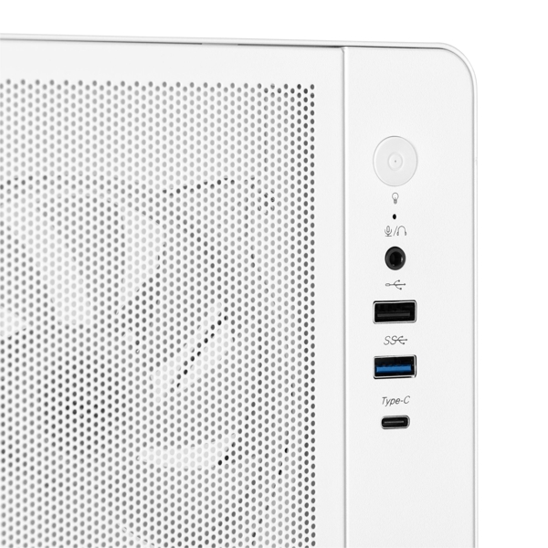 Computer Case 2E 2E-V510W, MidT, ATX, Mini-ITX, Micro-ATX, USB3.0, USB 2.0, USB Type-C, White